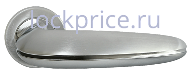 Картинка Дверные ручки MORELLI LUXURY NC-5 CSA/CRO (SUNRISE/ВОСХОД) Цвет - Матовый хром/хром